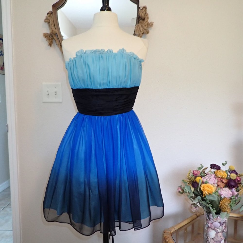 BETSEY JOHNSON STRAPLESS TEEN VOGUE DRESS 💙